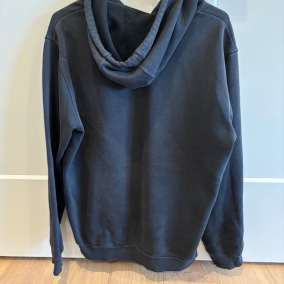 Adidas Hoodie Men's Size Medium Black Long Sleeve Graphic Logo Pullover … - Picture 2 of 4